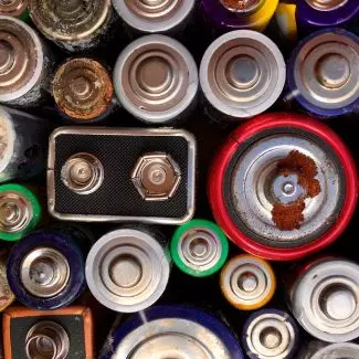 Old household batteries
