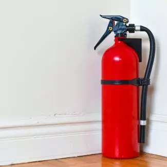 A fire extinguisher